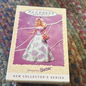 1995 Barbie Hallmark Keepsake Christmas Ornament‎ Springtime Barbie NEW
